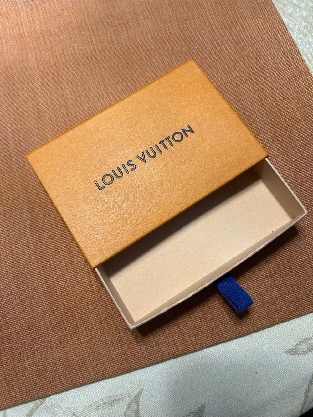 Louis Vuitton Orange Box with Blue Pull Tab - Men Accessories Jewelry